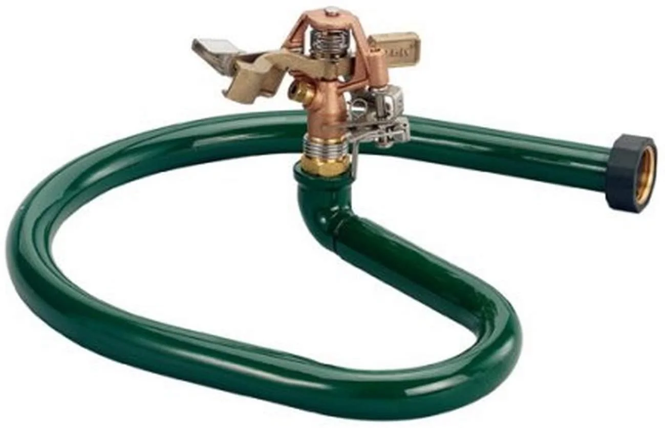 Orbit 3 Pack Brass Impulse Impact Sprinkler Head on Metal Ring