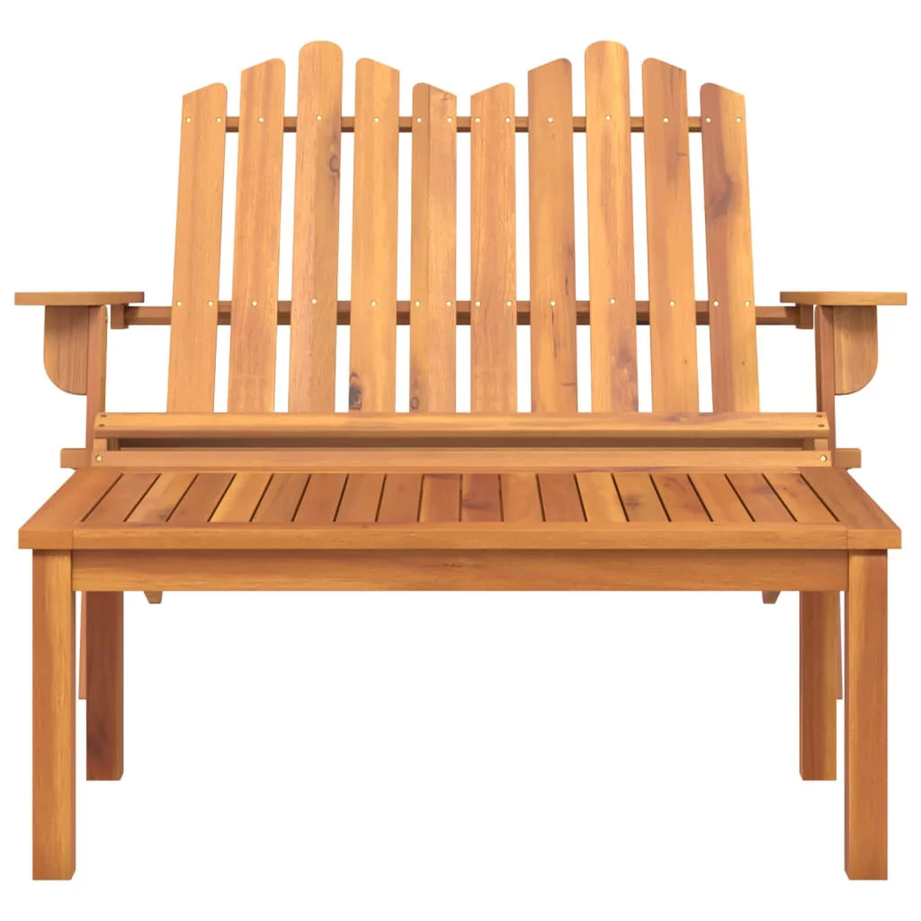 Dcenta 2 Piece Adirondack Patio Set Solid Wood Acacia