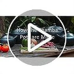 Ancient Cookware, Round Unlidded Chamba Clay Pot, Medium, 3 Quarts