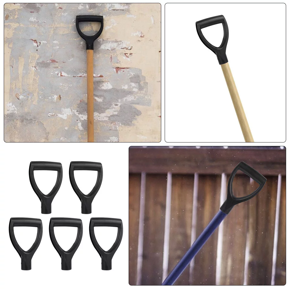 Guichaokj 5pcs D Shape Plastic Shovel Handles Shovel Plastic Handles Snow Spade Handles