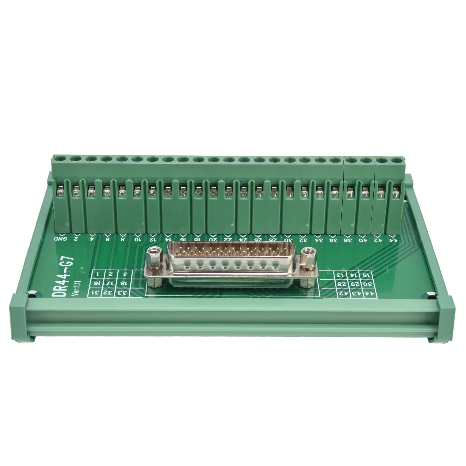 DR44‑G7 Transfer Terminal Block Male Terminal PCB Module Male Terminal Board DC 60V Terminal Block Distribution Module,Barrier Terminal Block Distribution Module