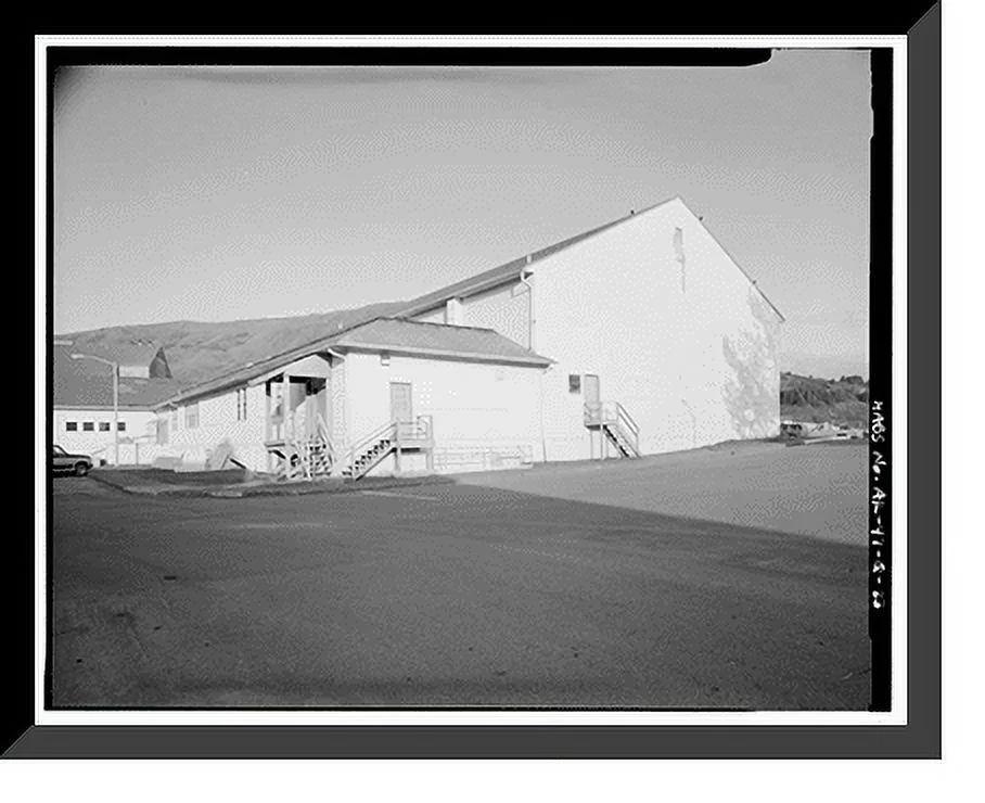 Historic Framed Print, Kodiak Naval Operating Base, Gymnasium, U.S. Coast Guard Station, Kodiak, Kodiak Island Borough, AK - 23, 17-7/8