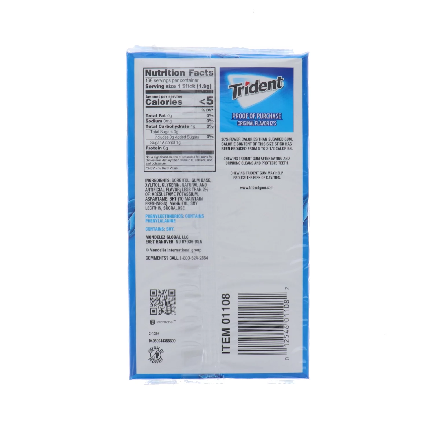 Trident , Value Pack Original , Count 12 (14Pcs) - Gum / Grab Varieties & Flavors