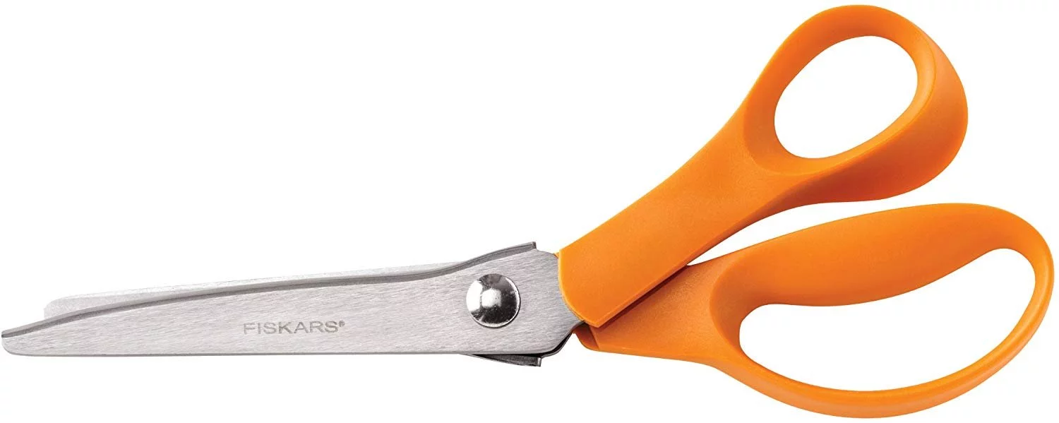 Fiskars 12-94458697WJ Pinking Shears, 8 Inch, Orange