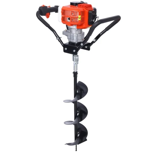 Post Hole Digger, 43cc Post Hole Digger, Gas Powered Earth Digger with 6&8