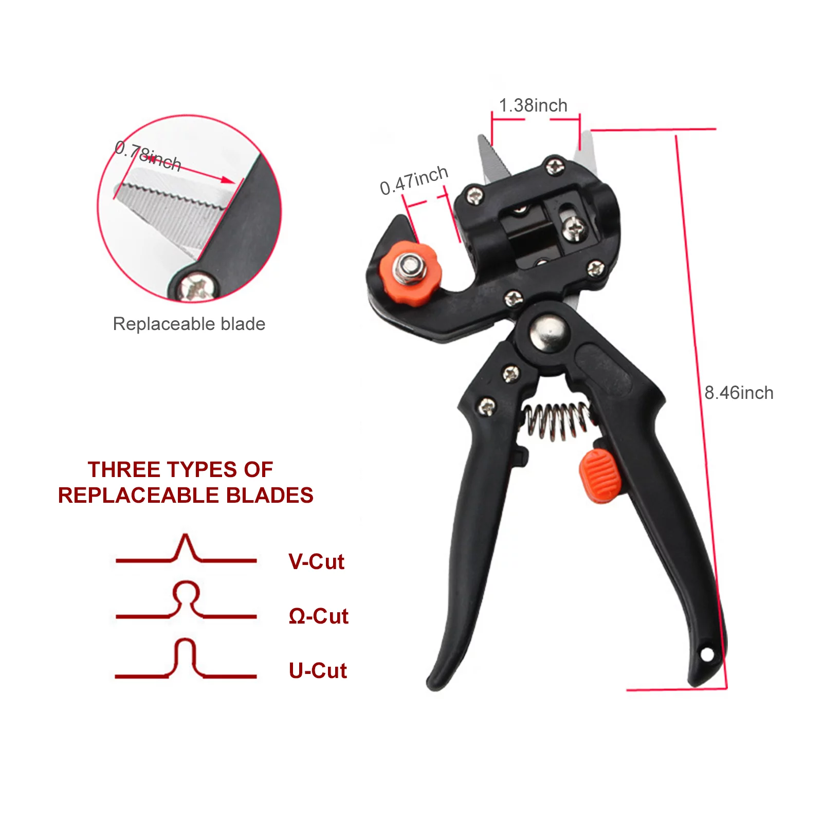 Carevas Grafting Shears,Kit Fruit Shears Pruner Kit Fruit 2 In 1 Professional In 1 Scissors Fruit Shears 2 Shears 2 In Kit Set With Tools Pruner Kit Tool Kit Set Scissors Tool Kit 1 Scissors Tool
