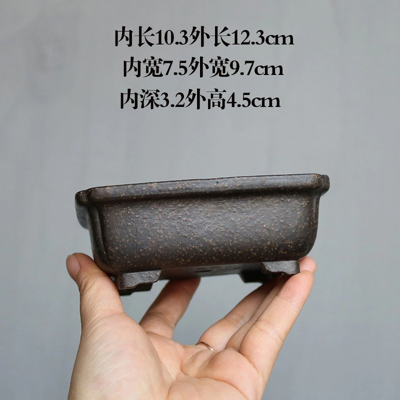 Purple Sand Flowerpot Miniatur Succulent Flower Pot Creative Chinese Style Handmade Flower Pot Simple Household Flower Pot LC370