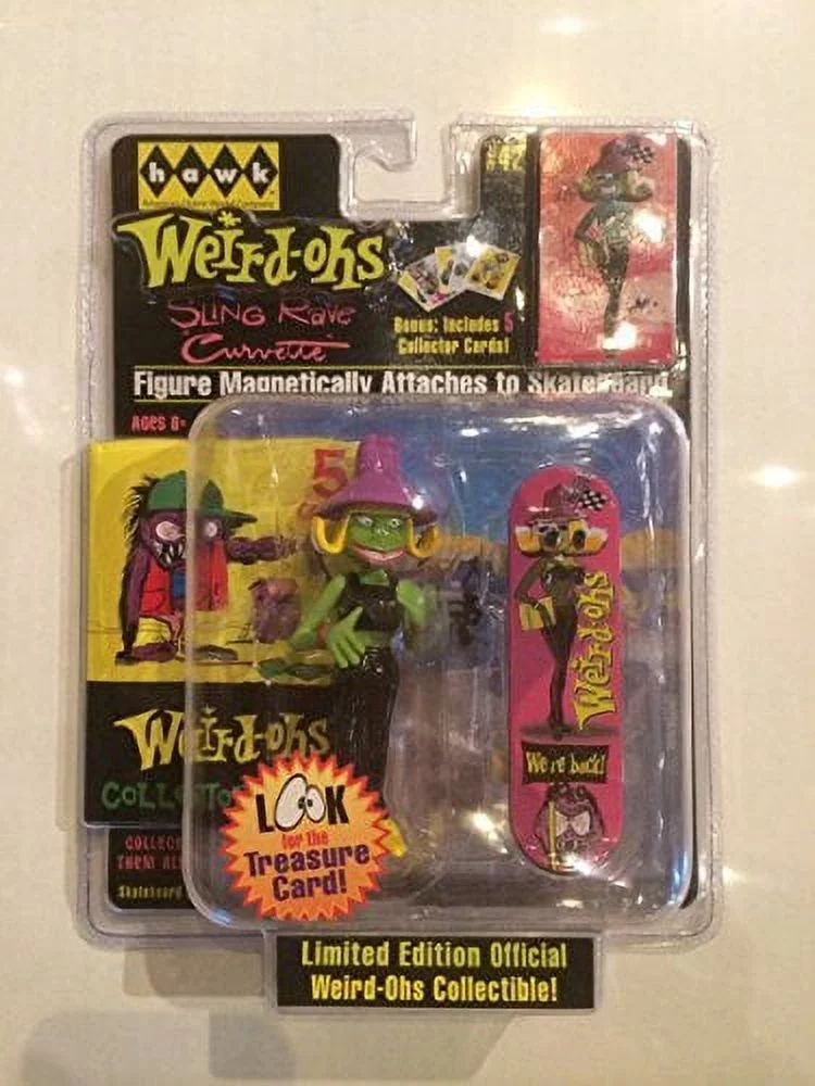 Sling Rave Corvette Action Figure with Custom Skateboard & Weird-ohs Cards - 2008 Weird-ohs Series #42