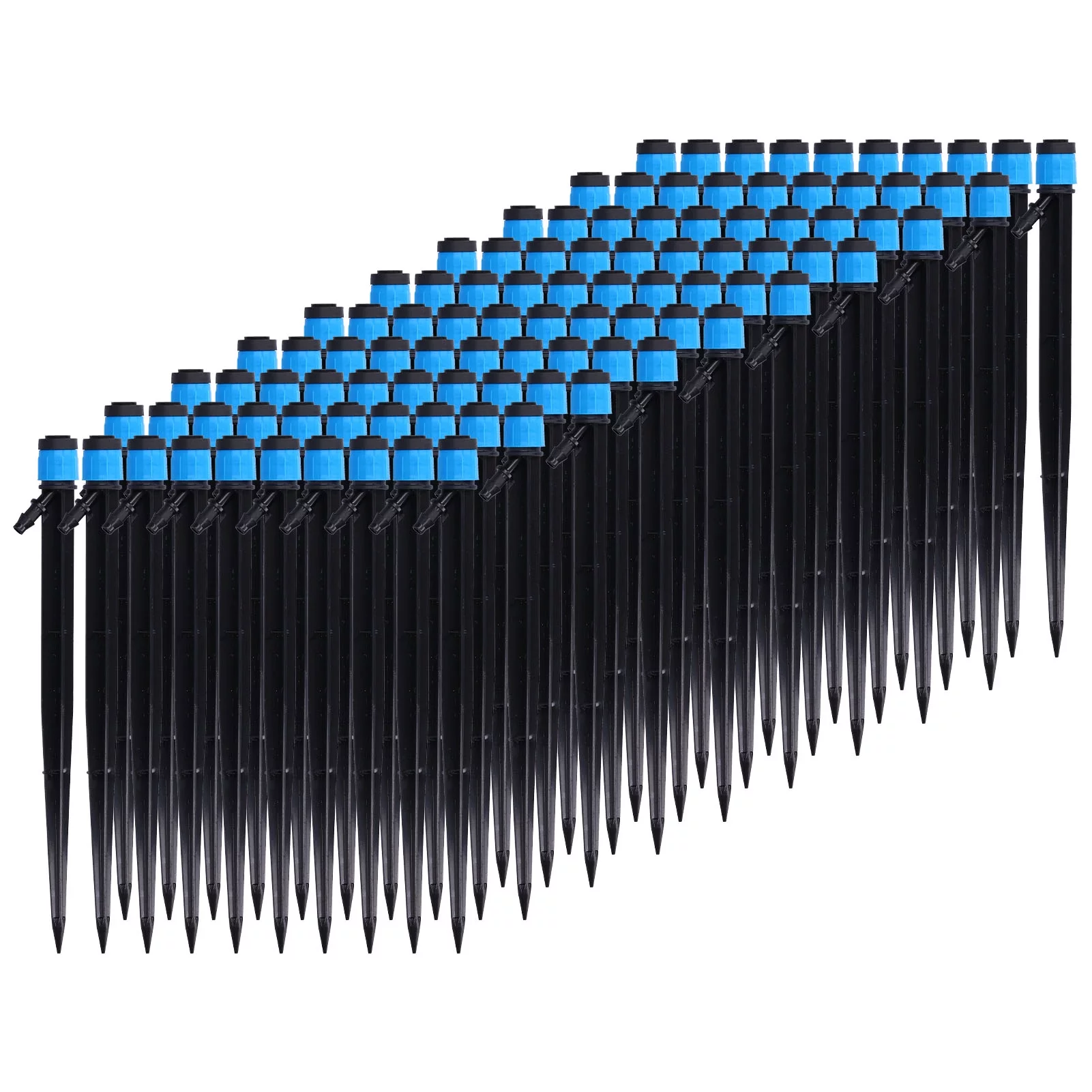 Nimomo 100Pcs/Bag Drip Emitters Multipurpose Irrigation Dripper Universal Drip Sprinkler Head 360 Degree for 4/7mm Tube