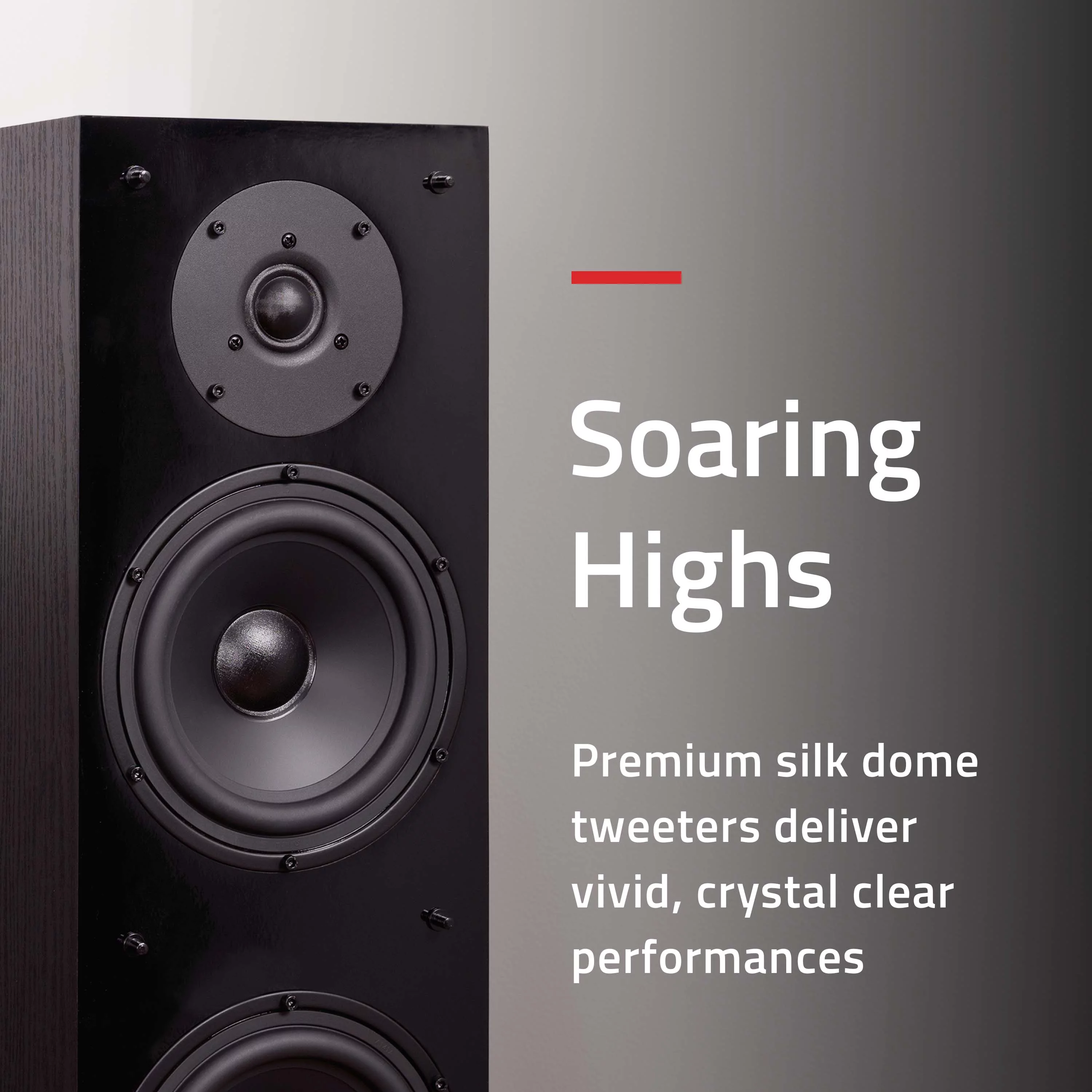 Fluance Elite 5.0 Surround Sound Home Theater Speaker System - White