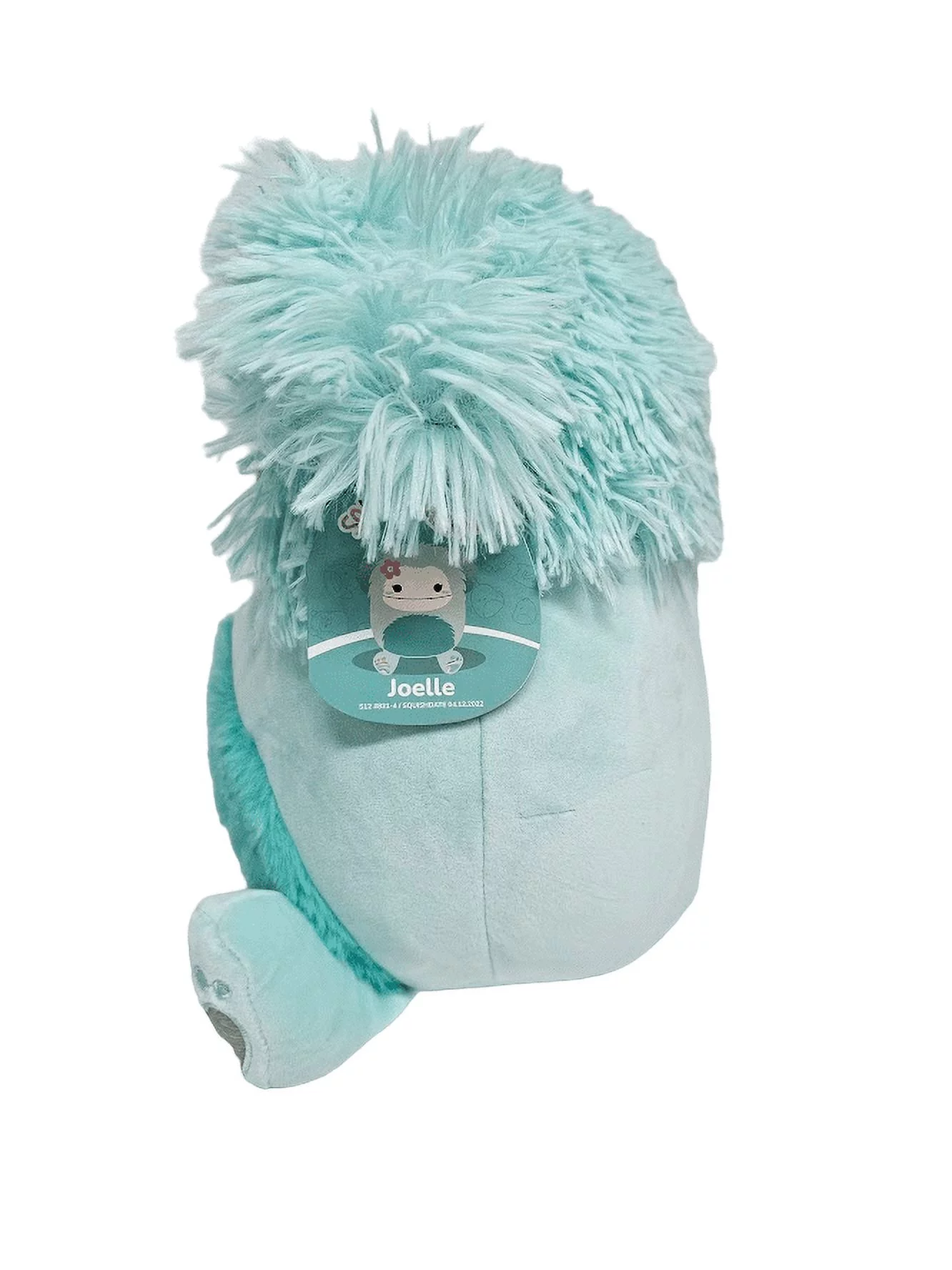 Squishmallows Official Kellytoys Plush 12 Inch Joelle the Teal Bigfoot with Pink Flower Bow Ultimate Soft Plush Stuffed Toy