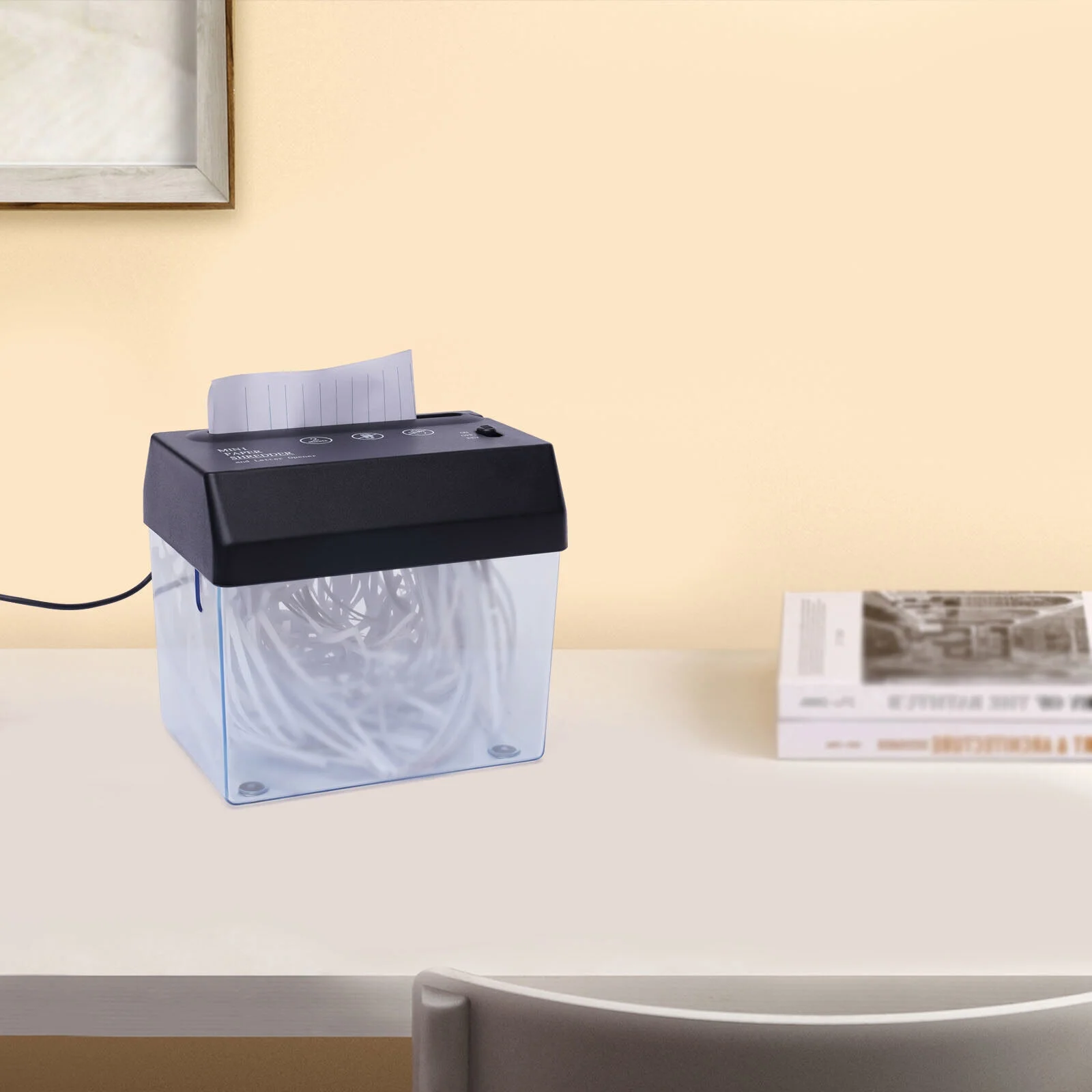 Electric Paper Shredder Paper Strip Cut Machine For Home Office Portable USB