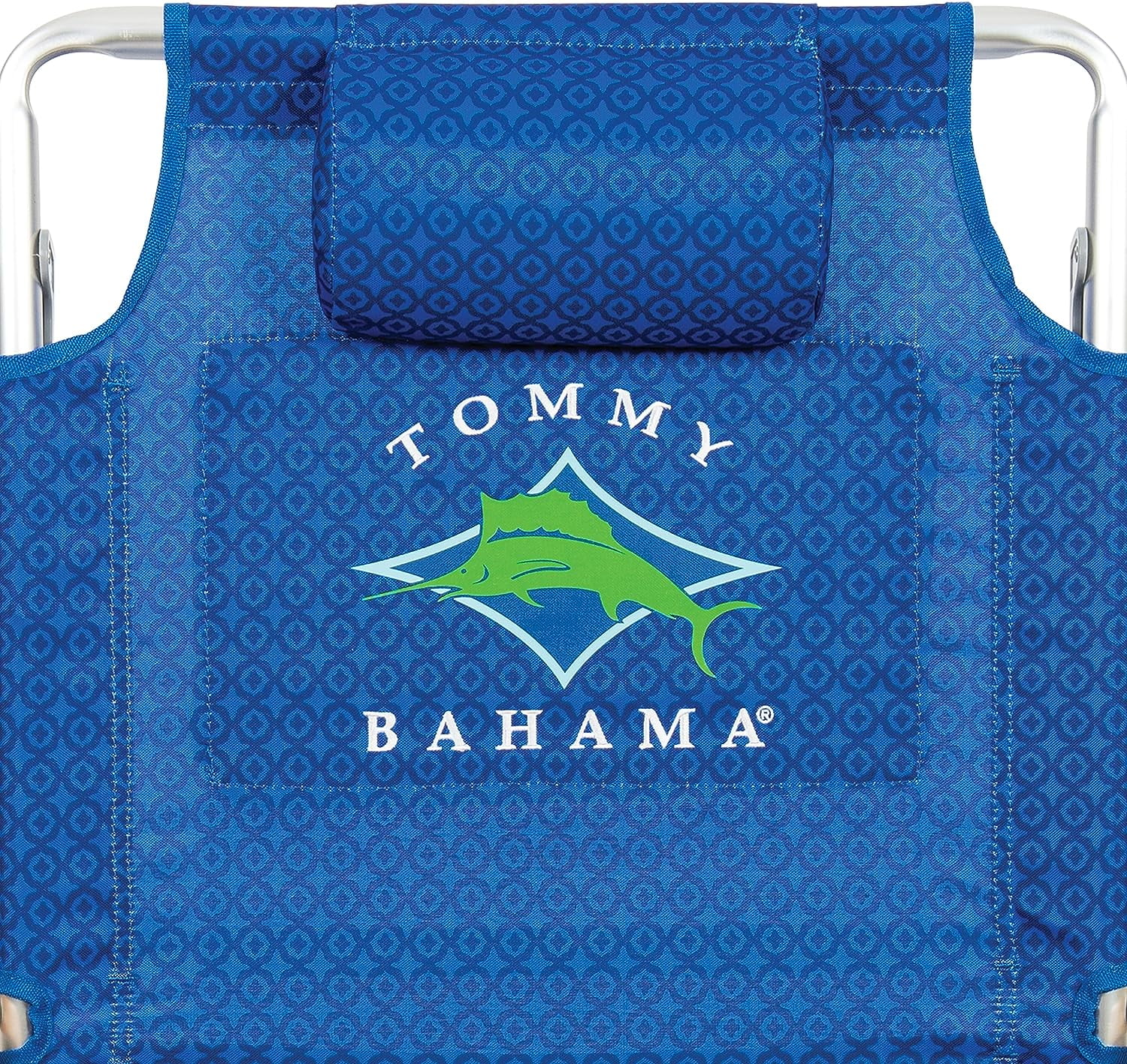 Tommy Bahama 5 Position Backpack Chair, Aluminum, Blue
