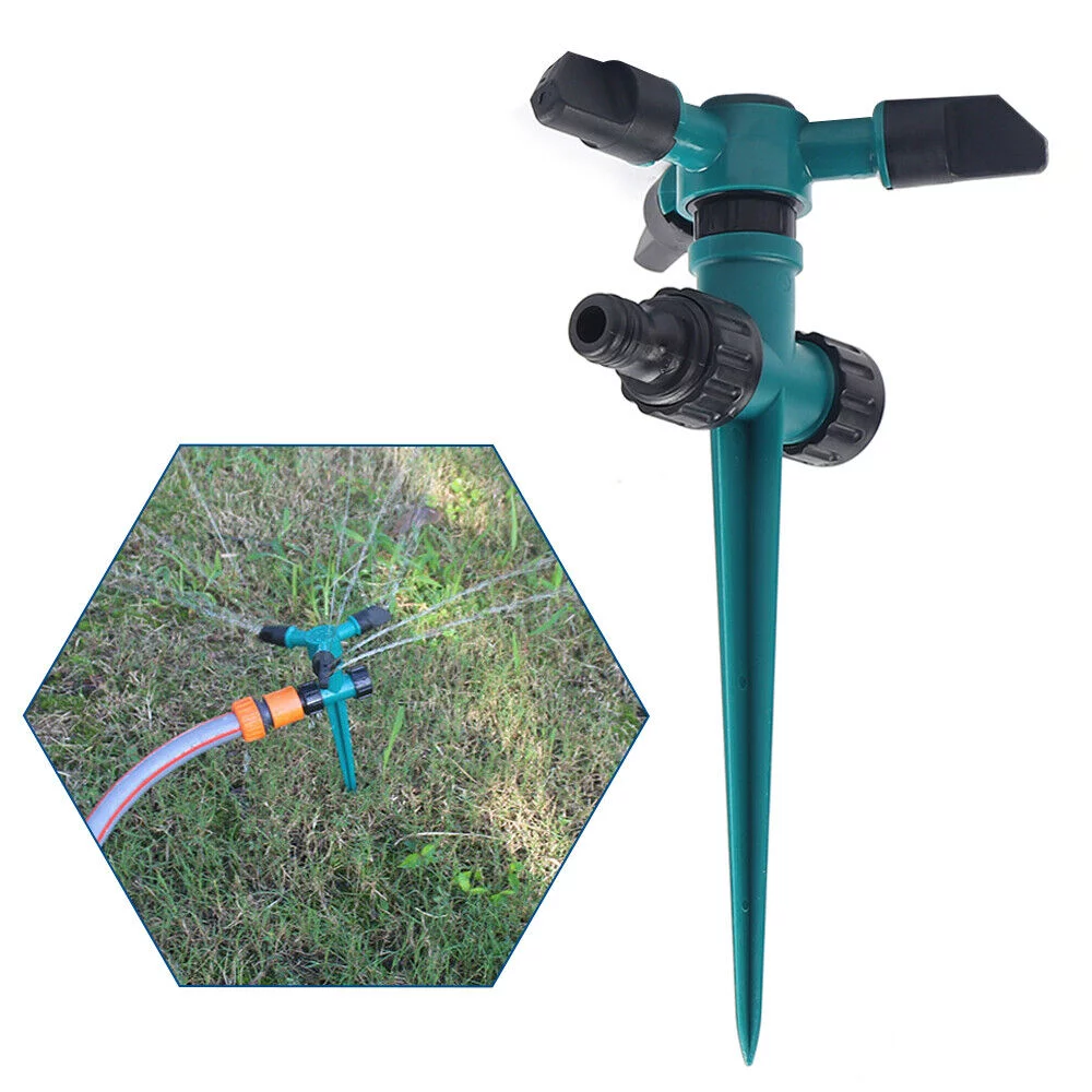 Fichiouy 2pcs Sprinkler 360° Rotating Garden Lawn Sprinklers Automatic Water Sprinkler US