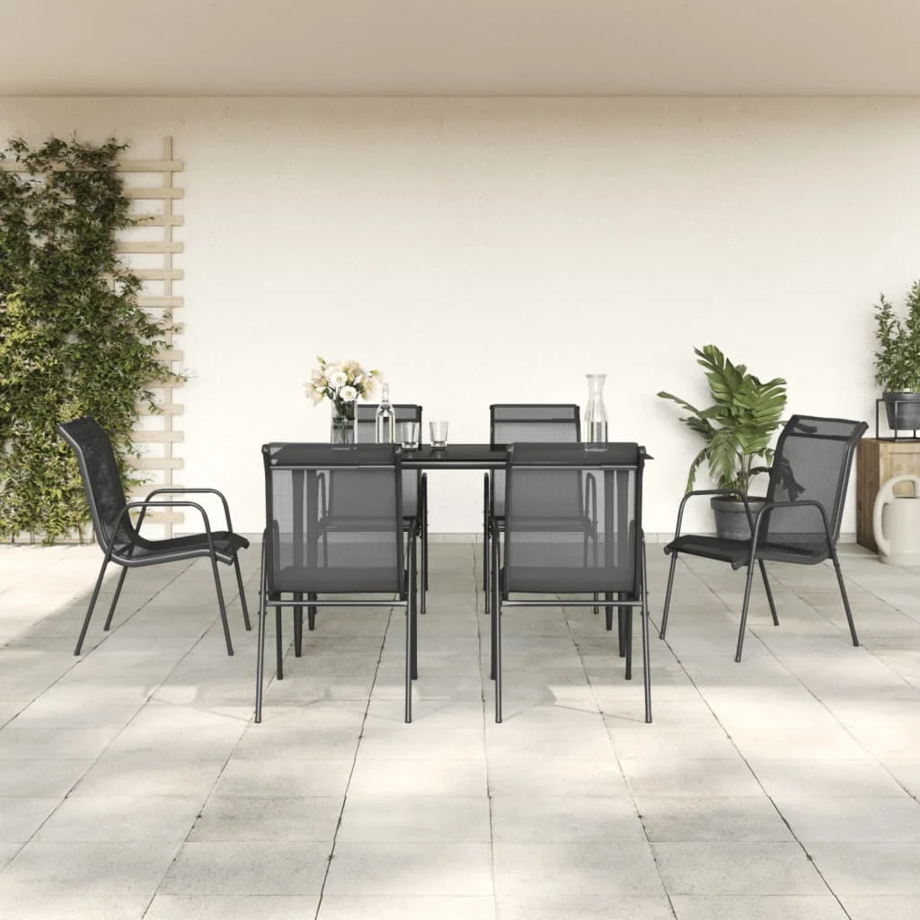 Irfora parcel, Table Set Patio Set 7 Piece Patio Piece Patio Set Steel And Table And Chairs Patio Furniture Set Balcony Poolside Furniture Set Balcony Poolside Furniture Style A Barash