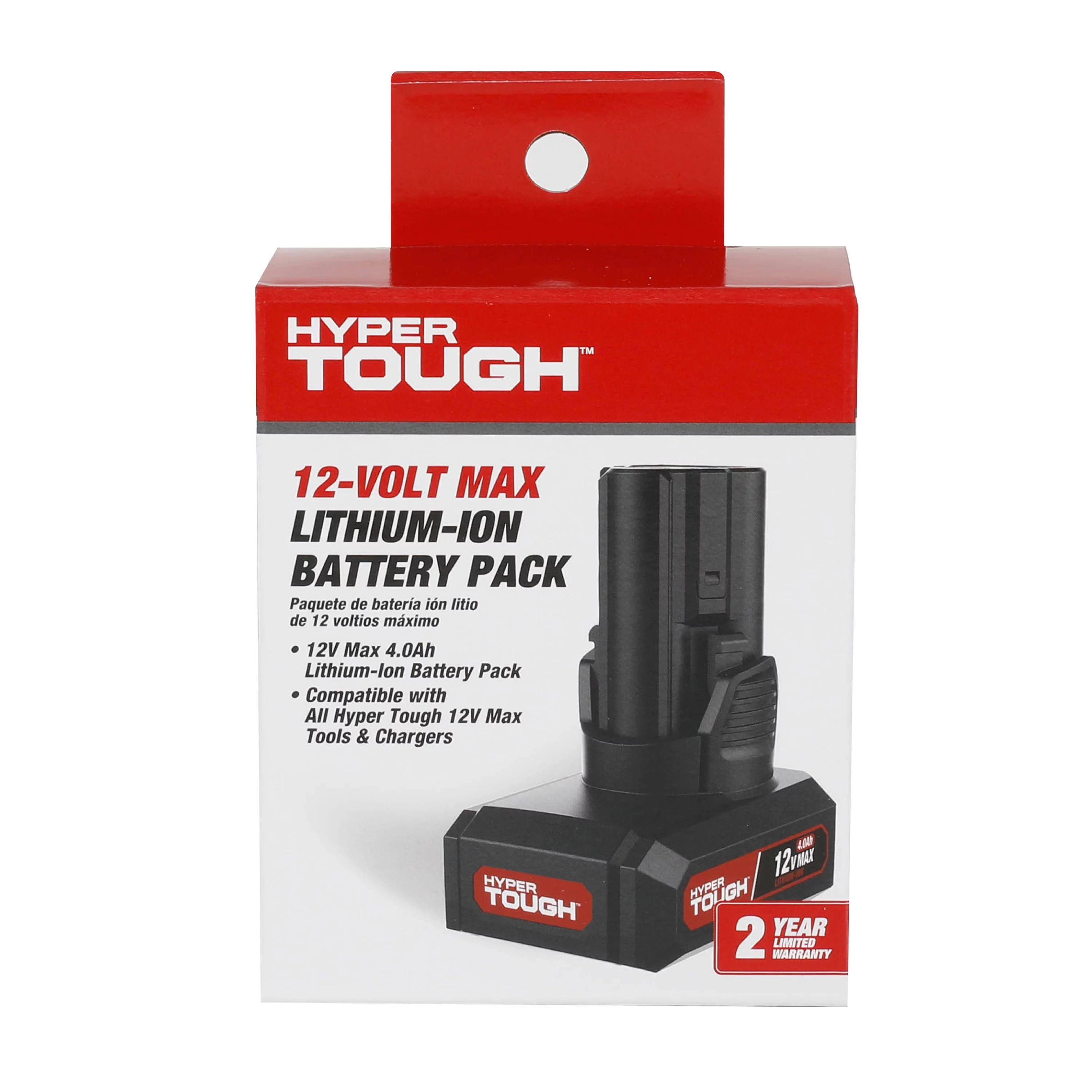 Hyper Tough 12V Max Lithium-Ion 4.0Ah Battery, Model 80104