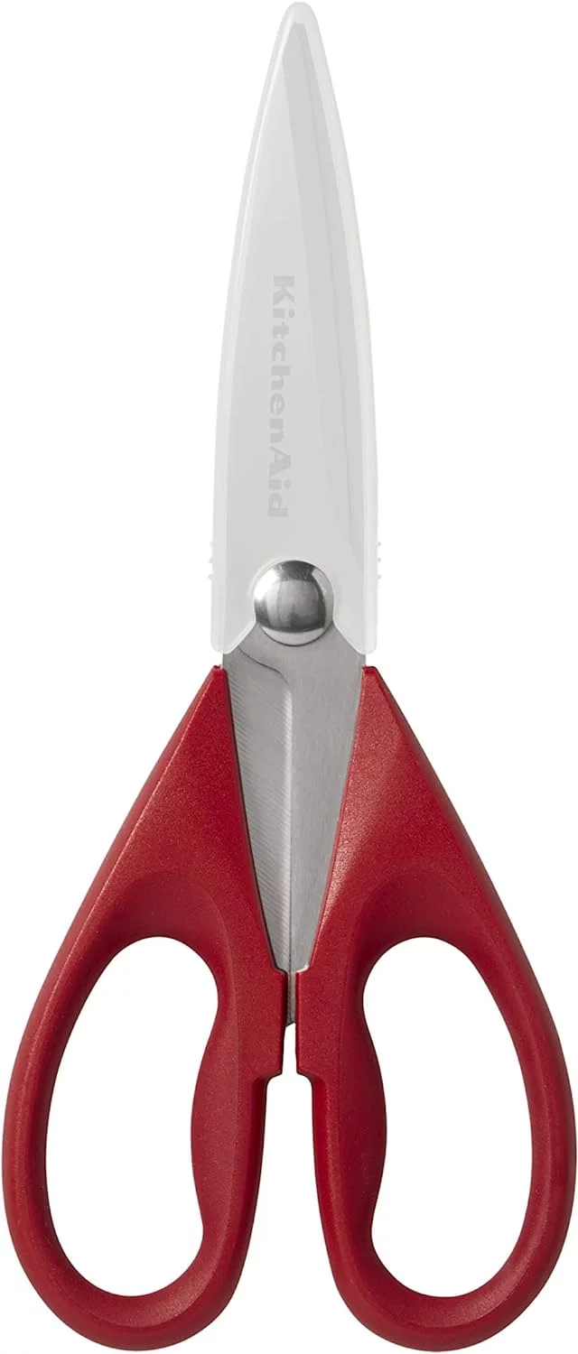 KitchenAid All Purpose Shears with Protective Sheath, 8.72-Inch, Red