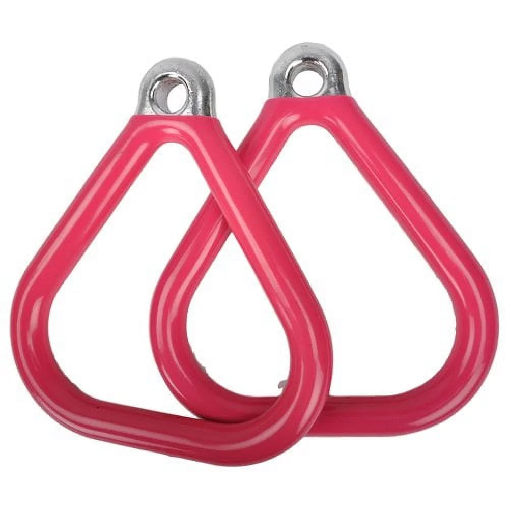 Swing Set Stuff Inc. Commercial Coated Triangle Trapeze Rings (Red)