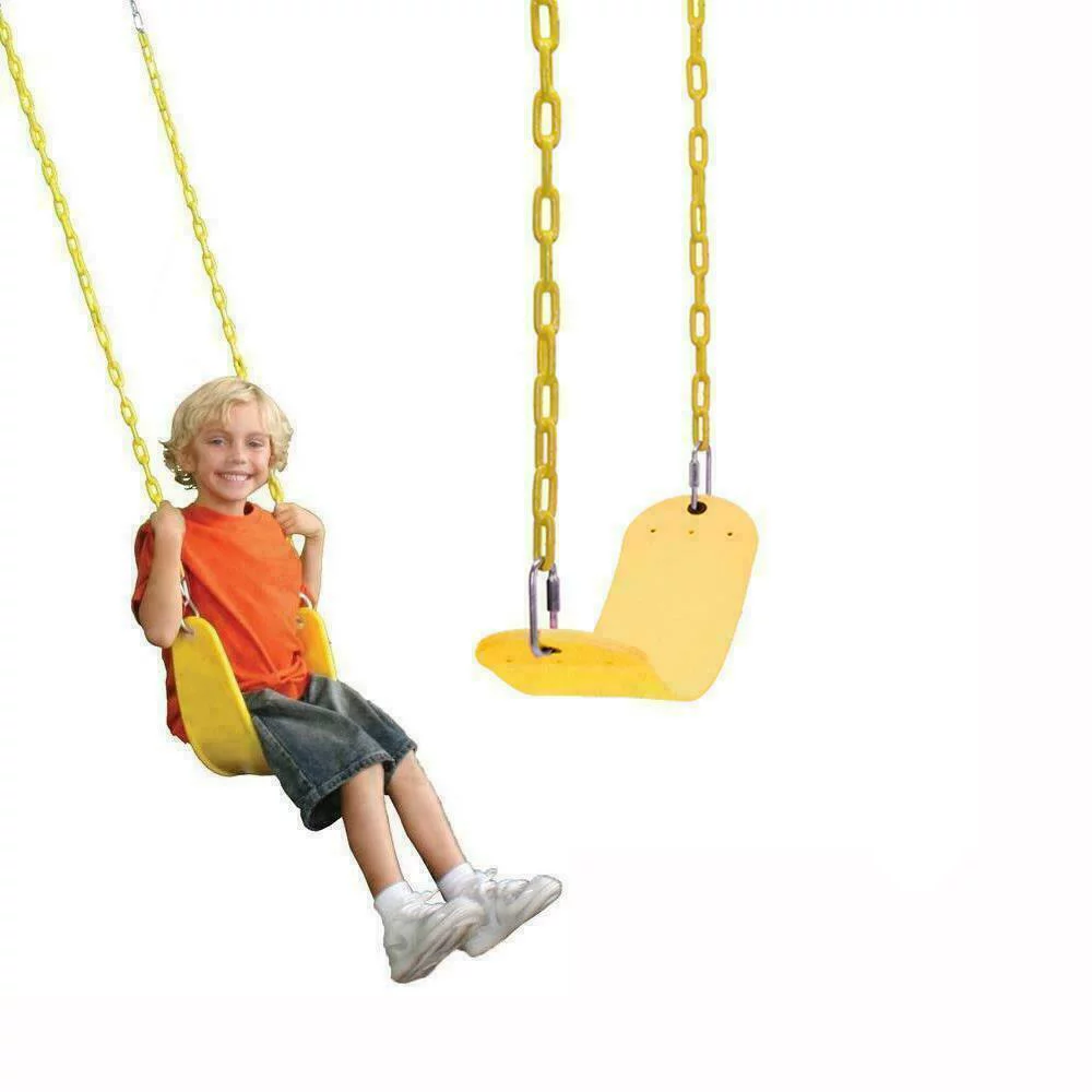 1Pack Heavy Duty Playground Kit Swing Seat Swing Set Accessories Replacement Yellow