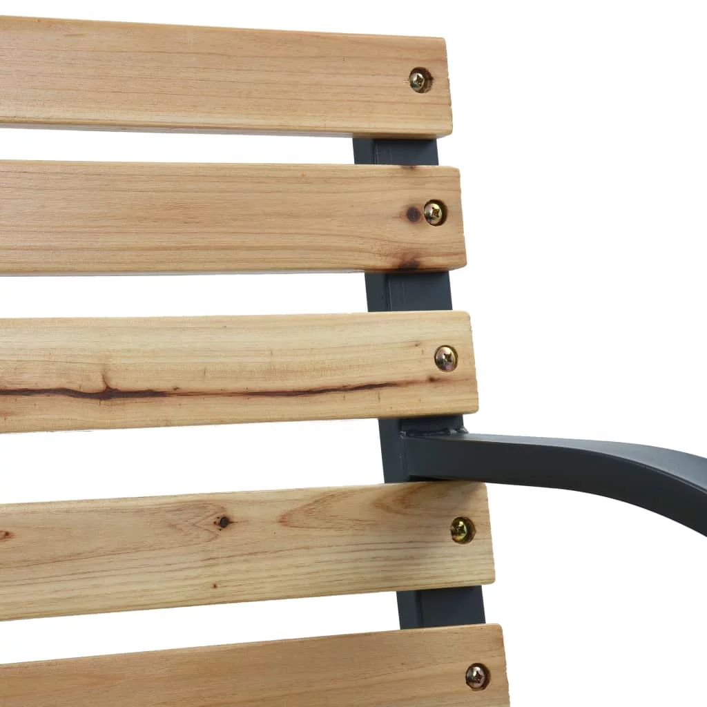 OWSOO Garden Chairs 2 pcs Wood