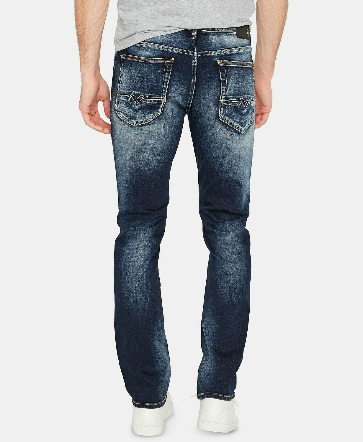 Buffalo David Bitton Men's Slim Fit Ash X Stretch Jeans Navy Size 40X32