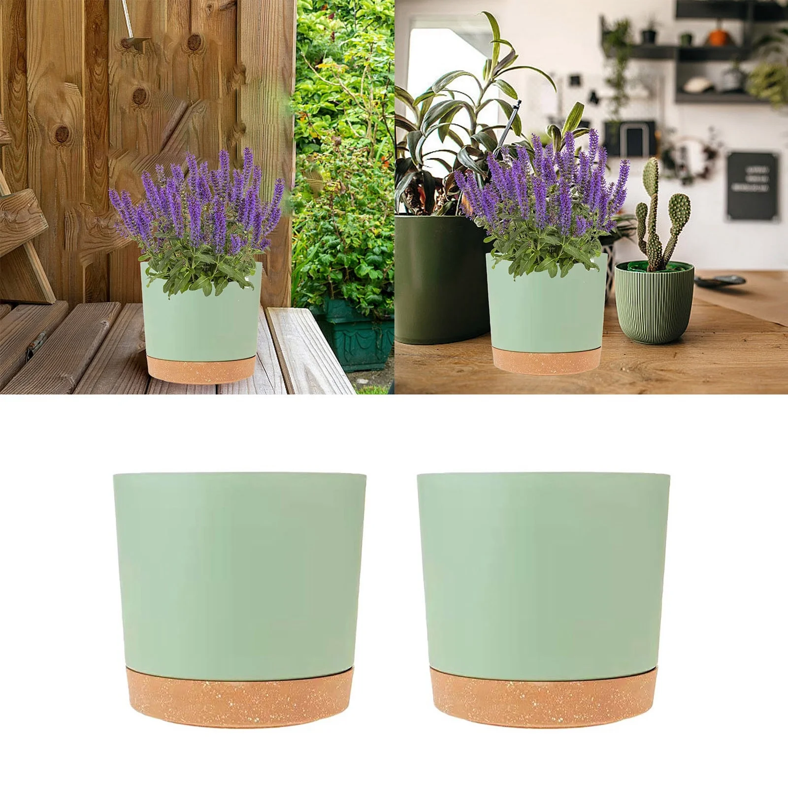 ZiSUGP Indoor Ceramic Flower Floor Enhance Your Gardening Experience With Our Lightweight And Practical Pot – Ideal For Beginners And Experts Alike