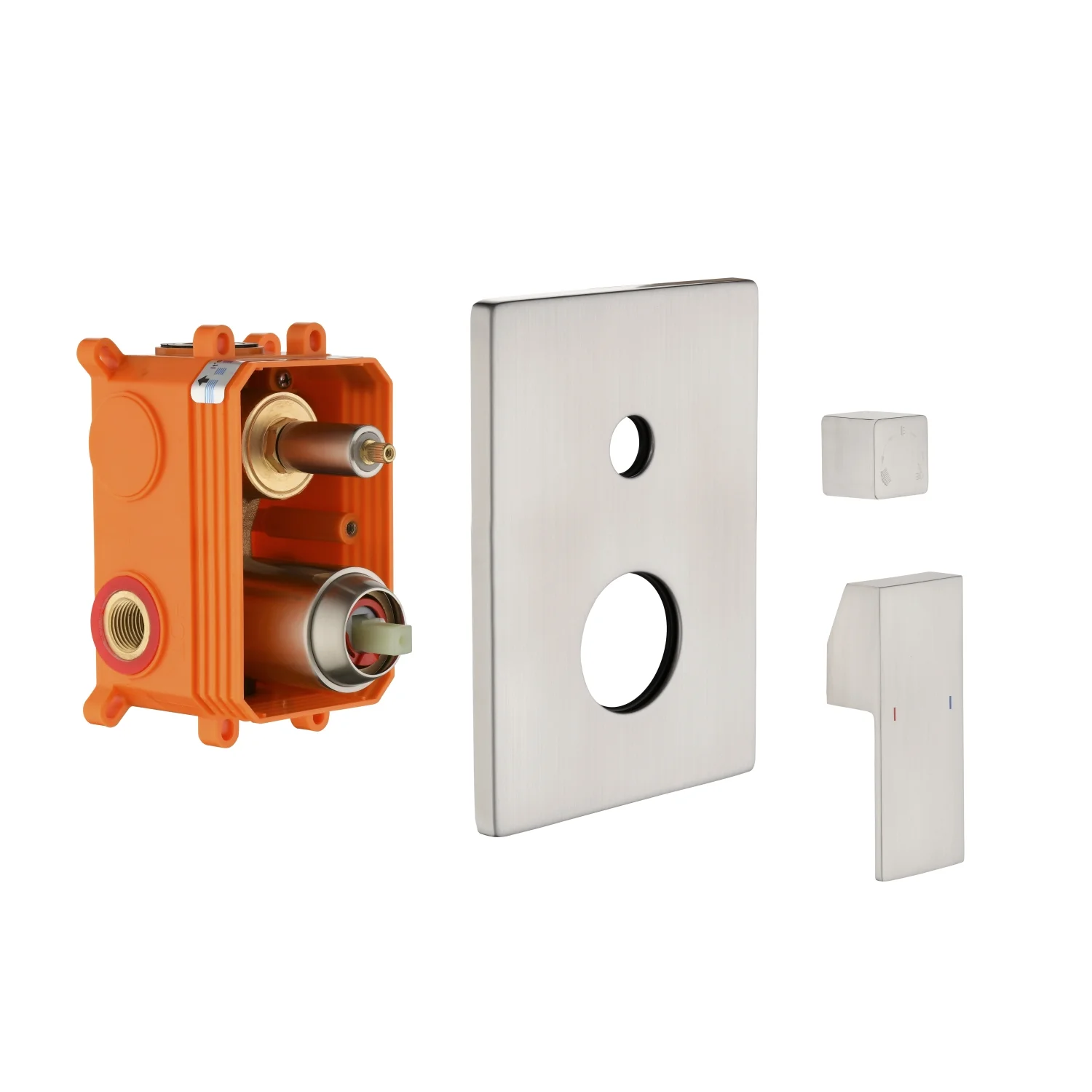 YLtoohoom 2 Way Outlet  Solid Brass Shower Diverter Valve Mixer Rough-In Shower Handle Valve Kit Replacement