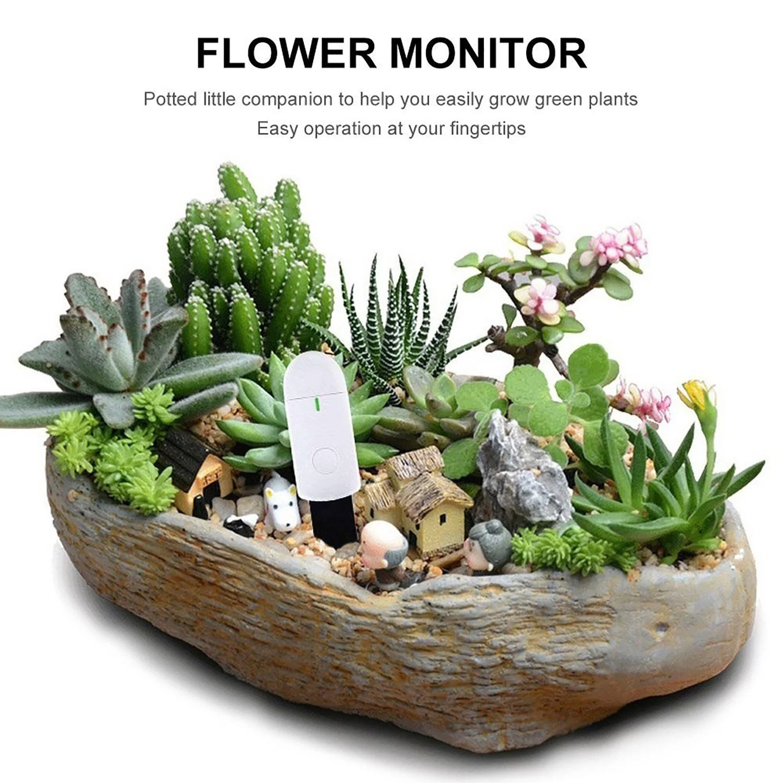 MVNSFEW Self Watering Starting Trays Soil-Moisture Flower Soil-Moisture Hygrometer Gardening