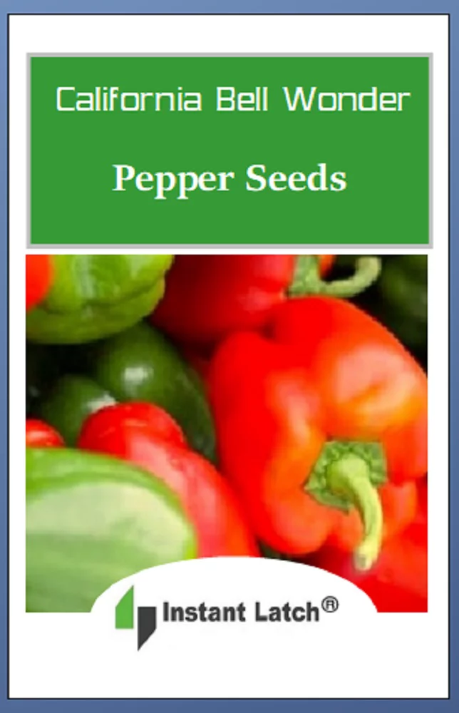 100 California Wonder Bell Pepper Seeds | NON-GMO | Fresh Heirloom Garden Seeds