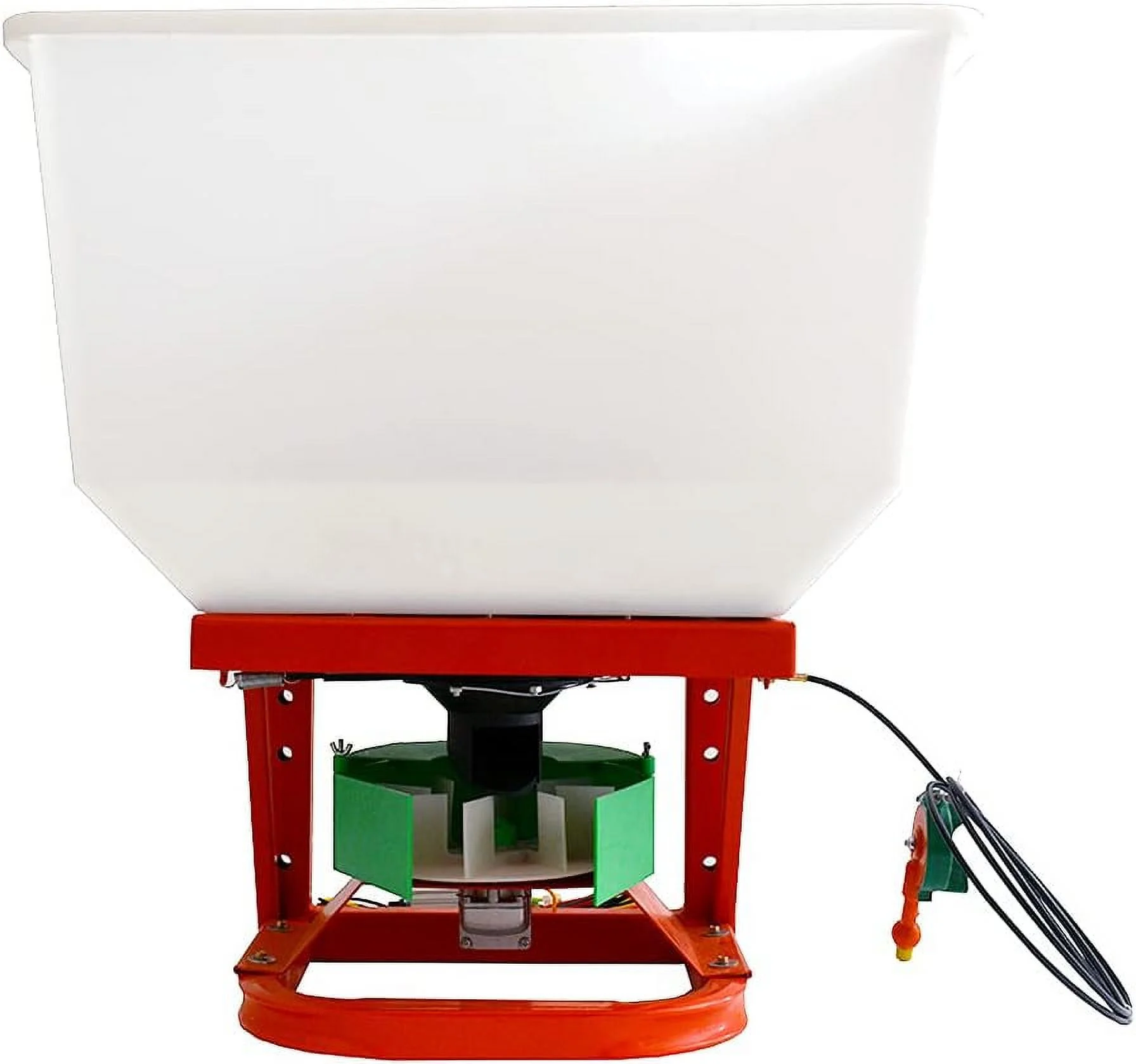 PreAsion 12-Volt ATV Broadcast Spreader Tractor Front Electric Fertilizer Spreader Machine