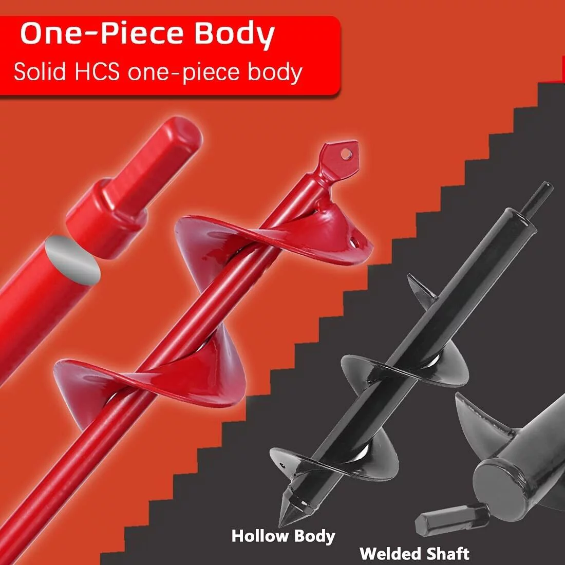 3pcs Auger Spiral Hole Drill Bit For Garden Yard Planting Spiral Drill Bit Set