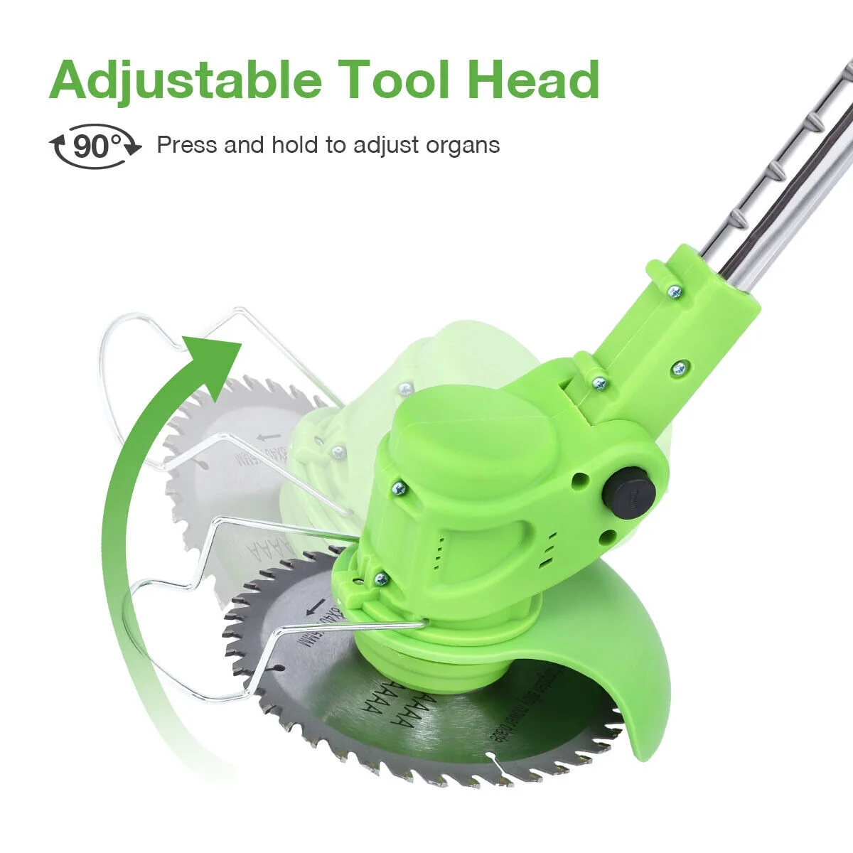 Electric Cordless Grass String Trimmer Lawn Edger Weed Wacker Cutter w/ Battery