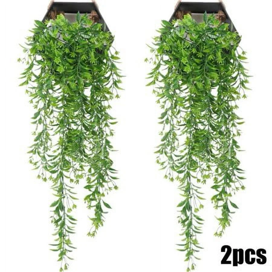 2X Artificial Ivy Flower Vine Garland Hanging Home Garden Trailing Basket Plant