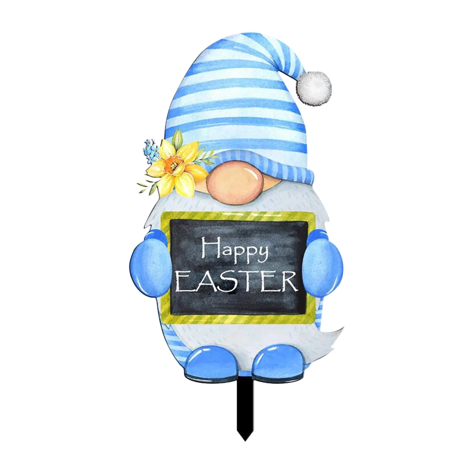 iju7gthy Gardening Supplies for Kids 13 Years 4th of July Easter Garden Easter Egg Rabbit Ground Insertration Acrylic Hollow Animal Figurines Insert