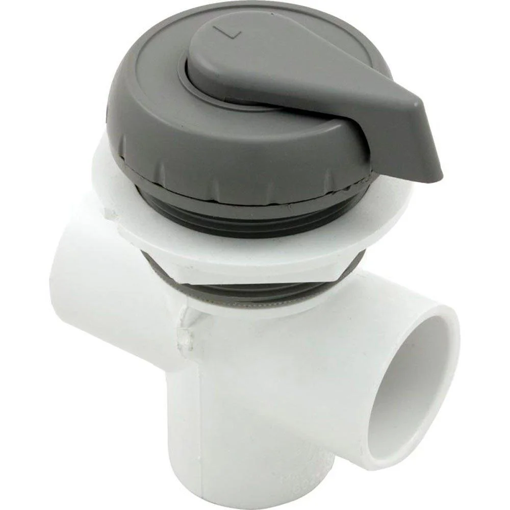 Waterway Diverter Valve 1in. Vertical 2-Port Notched Gray 600-4347