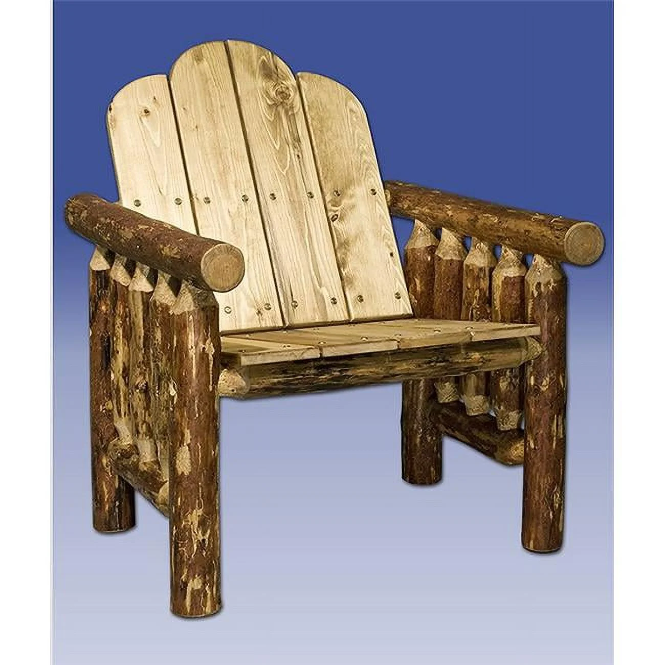 Glacier Country Log Deck Chair
