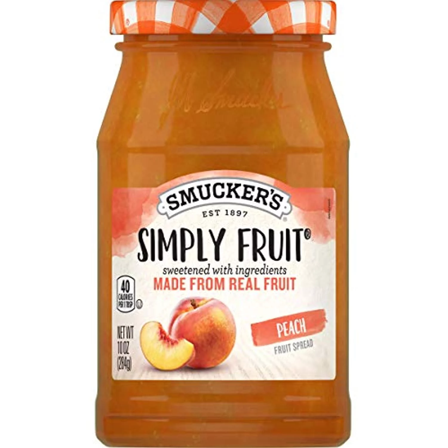 Smuckers Simply Fruit Peach Spreadable Fruit, 10 Ounces