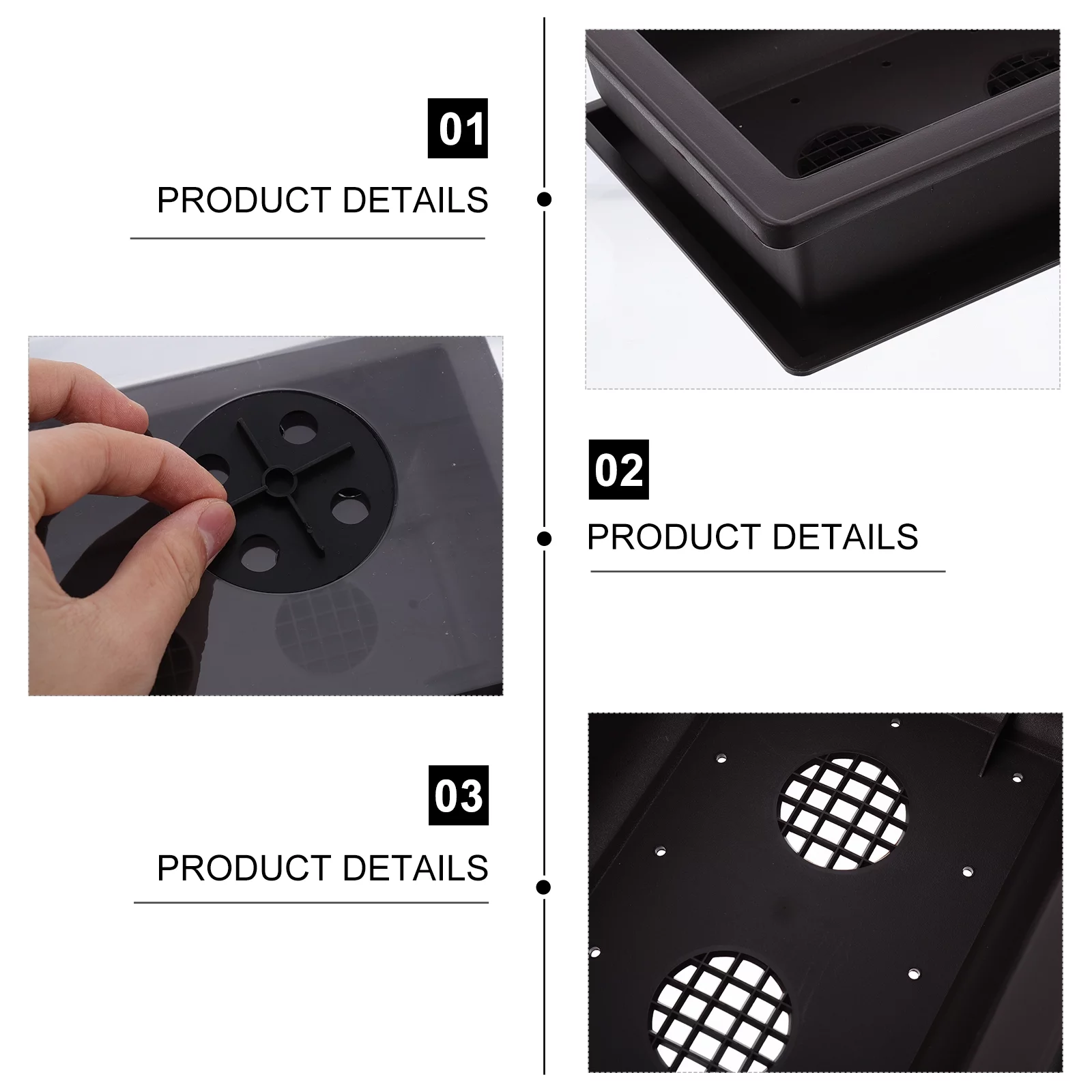 Gongxipen 2 Sets Practical Plant Tray Nursery Pots Imitation Purple Clay Basin