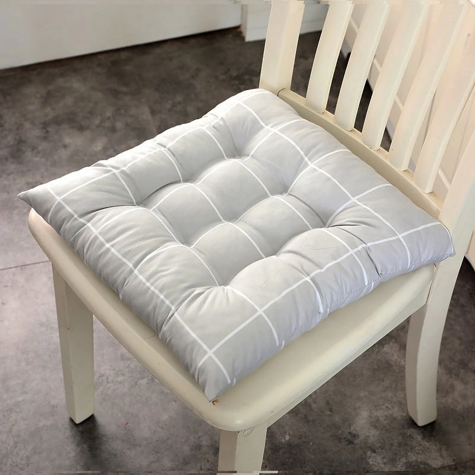 NAMZI Seat Cushion Garden Patio Home Kitchen Office Thicken Comfy Seat Cushion, grey 16