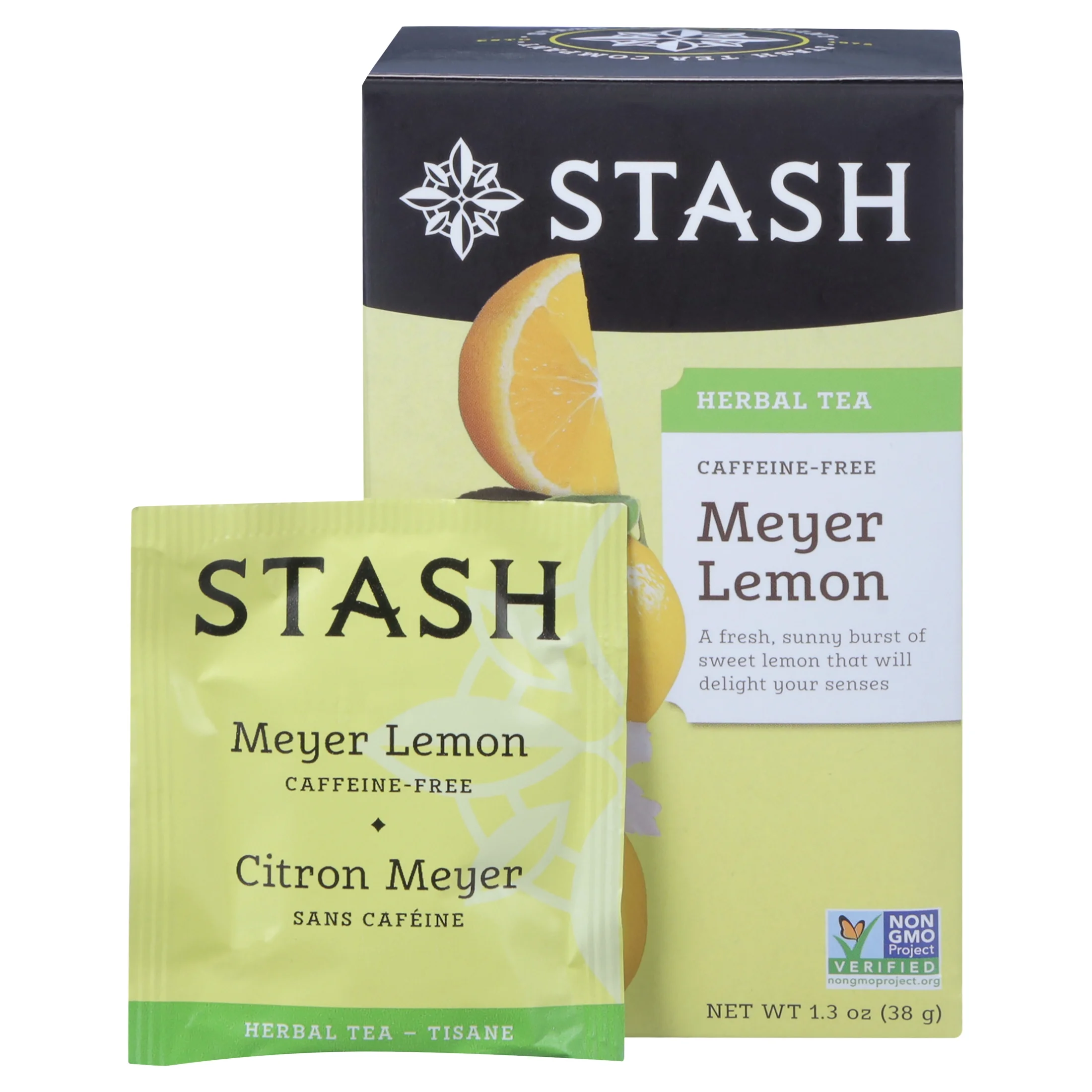 Stash Tea Meyer Lemon Herbal Tea Bags, 20 Count