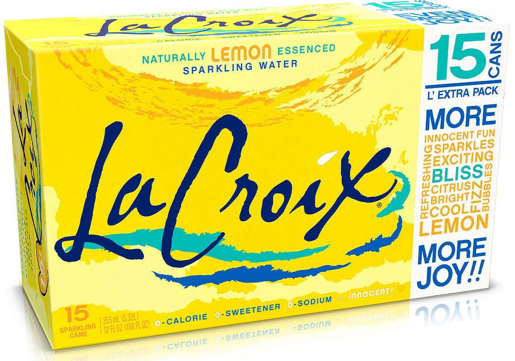 La Croix Lemon Sparkling Water, 15 Pack