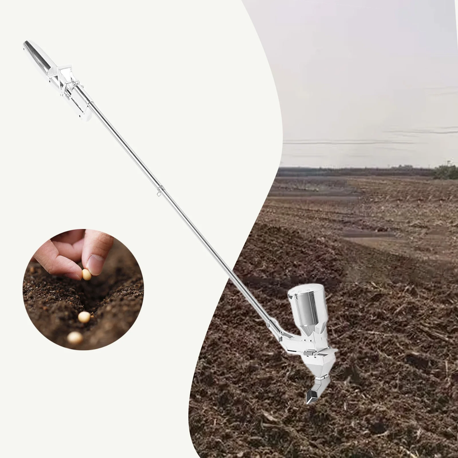 Wuzstar Hand-Held Vegetable Planter, Portable Plant Vegetable Seedling Tool Plant Transplanter