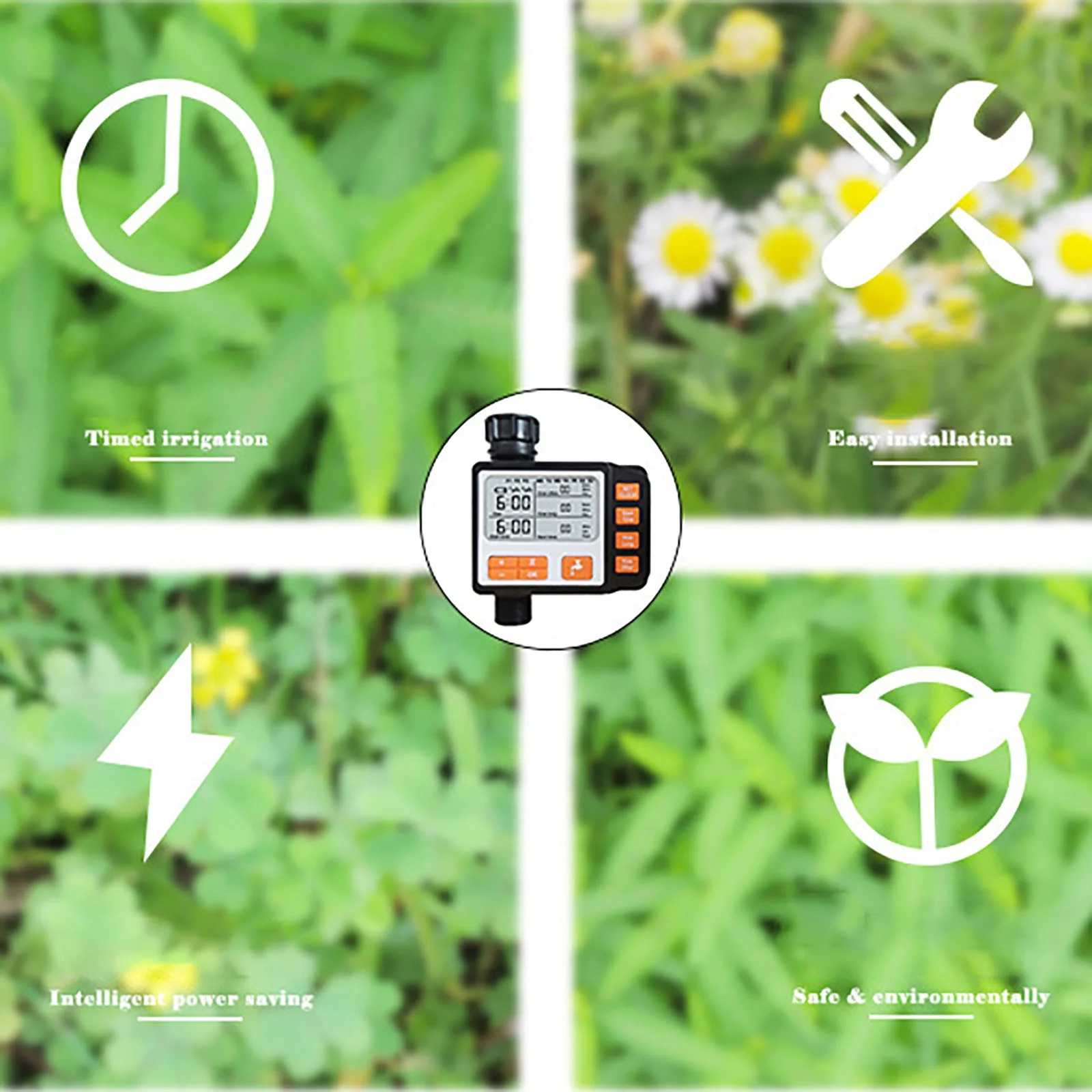 Garden Irrigation Automatic Watering Device Gardening Timer Atomization Micro Spray System Watering Device