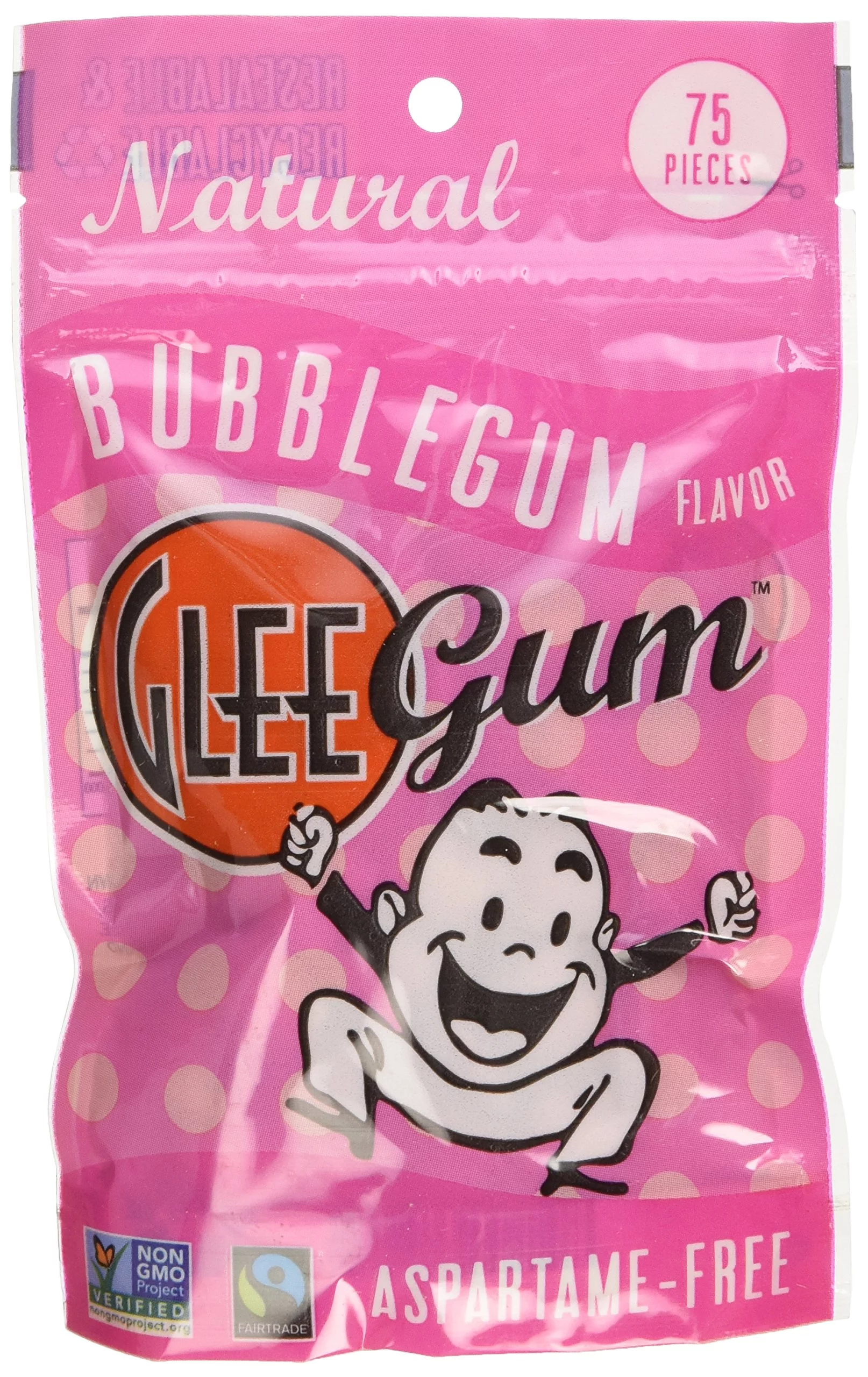 Classic Glee Gum Pouch Bubblegum 55 Pieces (Pack of 6)