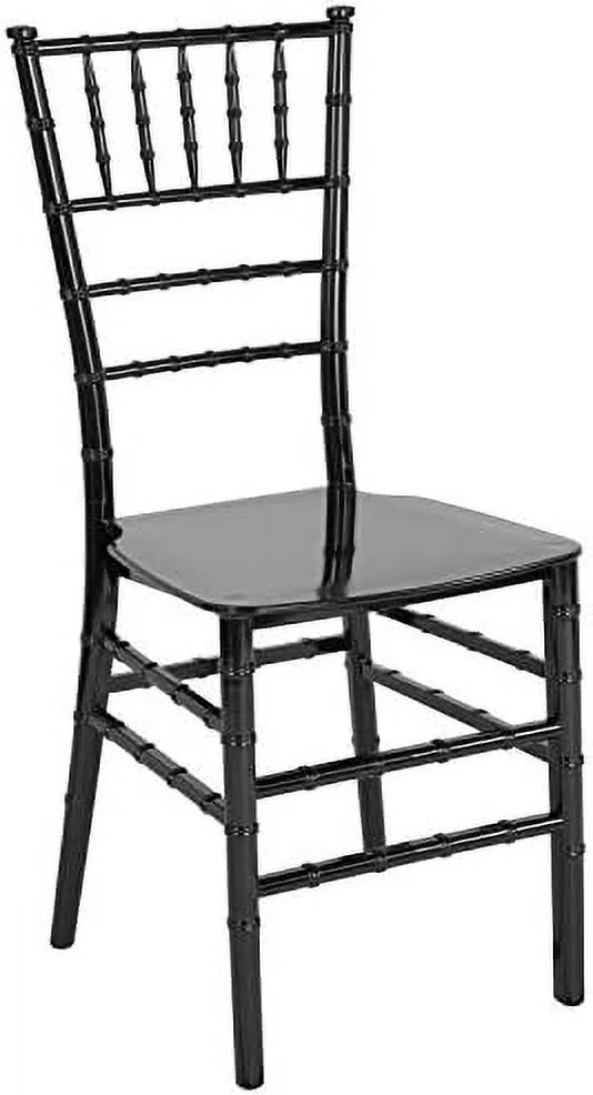 TJUNBOLIFE Mahogany Stackable Resin Chiavari Chair
