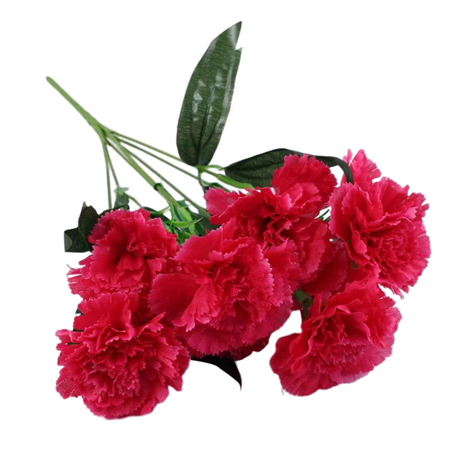 Mother's Day Gift Carnations Artificial Flowers Real Artificial Flowers Home Office Wedding Decoration Arrangement Bouquet Decorative Artificial Flowers