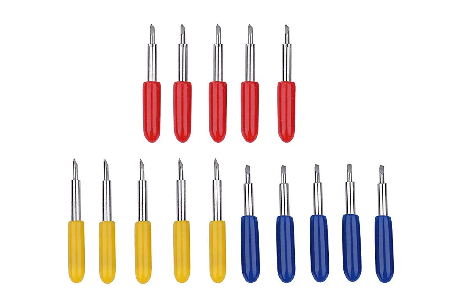 15 Pcs Replacement Blades for Cricut Explore Air 2 Vinyl Cutting Machines, 30/45/60 Degree Cutting Blades for Cricut