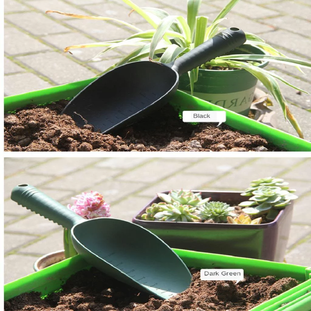 Gazechimp 4x Thickened Shovel Gardening Flowering Loose Soil Tool Black
