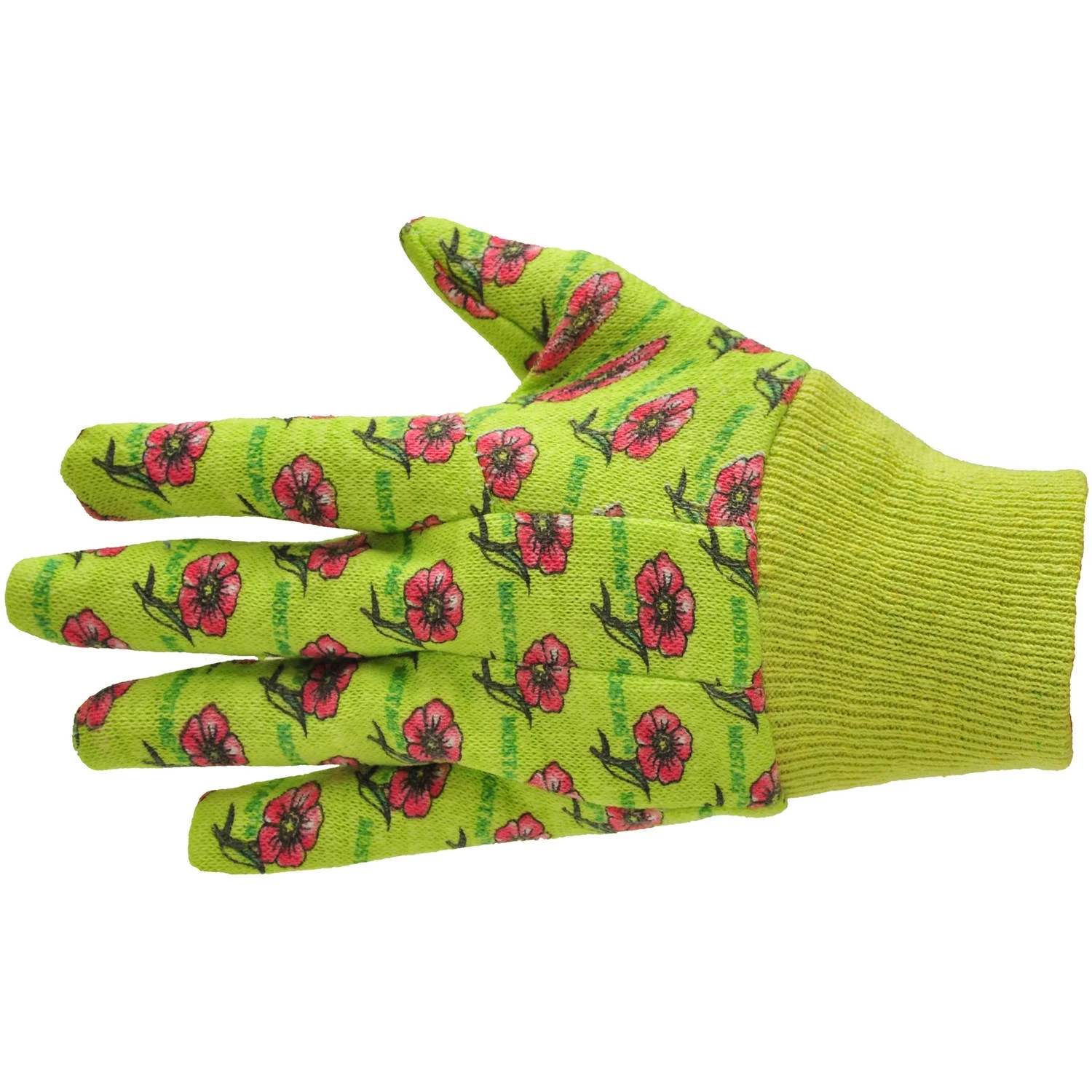 G & F Soft Jersey Kids Blue Green Color Garden Gloves 1823, Durable & Safe, 3 Pairs