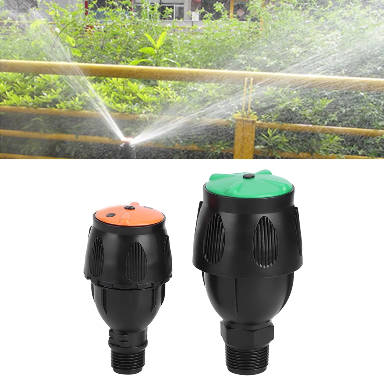 Eddwiin Sprinkler Head G1/2in G3/4in Automatic Lawn Water Spray Landscaping Spray Nozzle Head Irrigation Watering Tool
